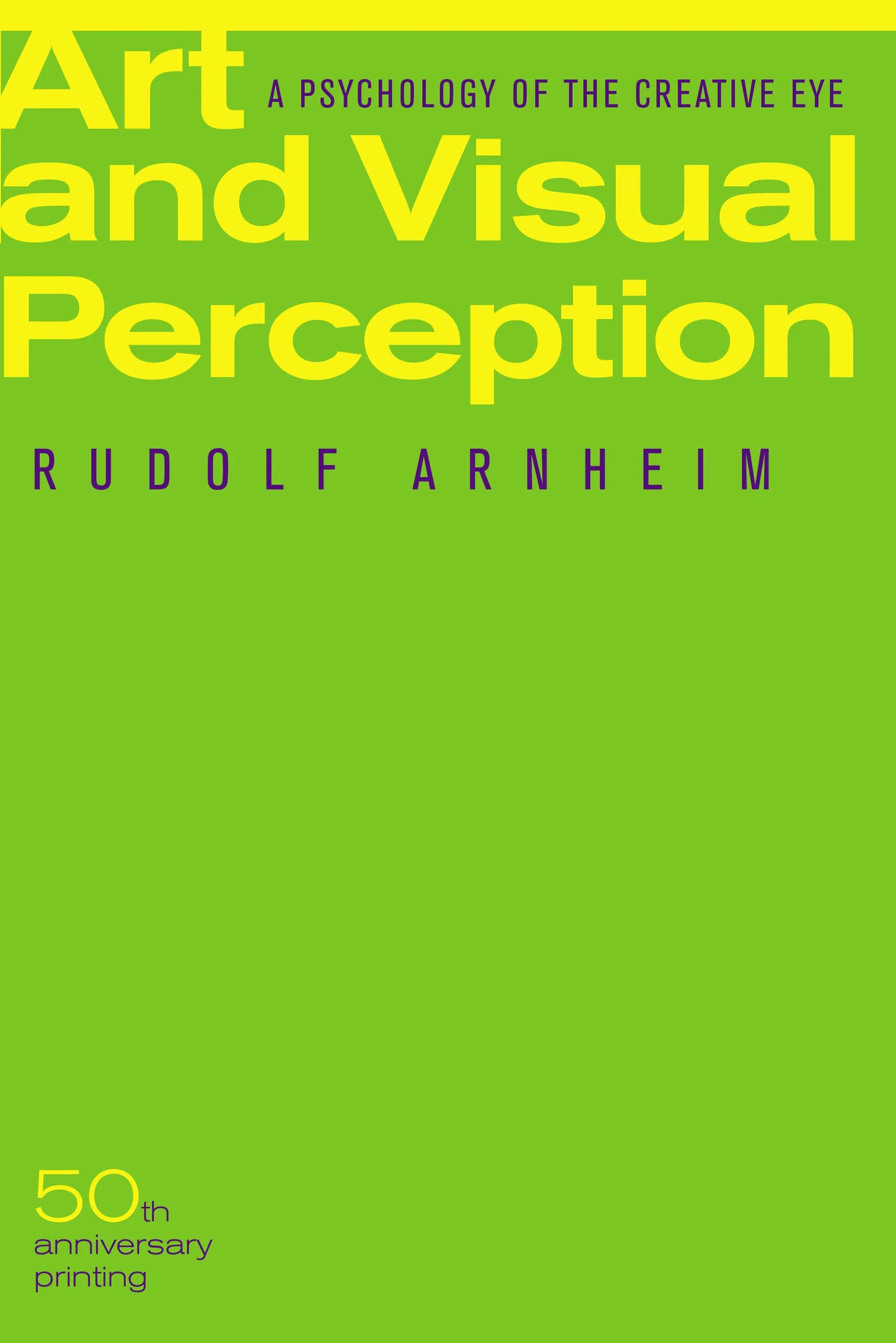 Art and Visual Perception book cover